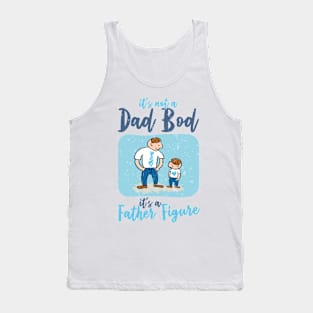 Dad Bod | Dim Gray And Blue Text Funny Dad Tank Top